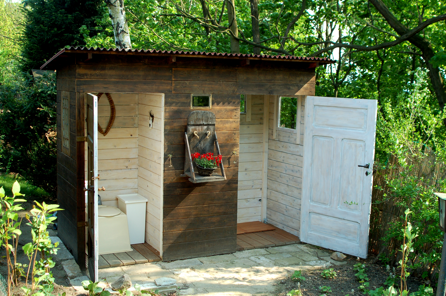 Gartenhaus mit dusche und wc – Eckventil waschmaschine